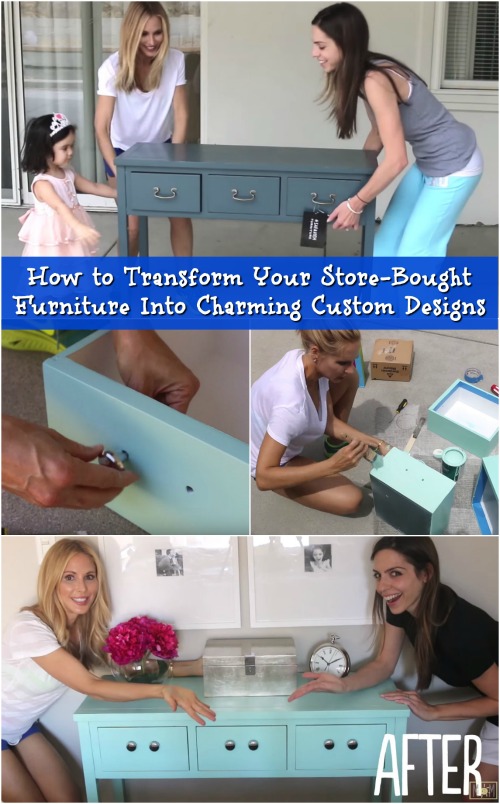 How to Transform Your Store-Bought Furniture Into Charming Custom Designs {Video}