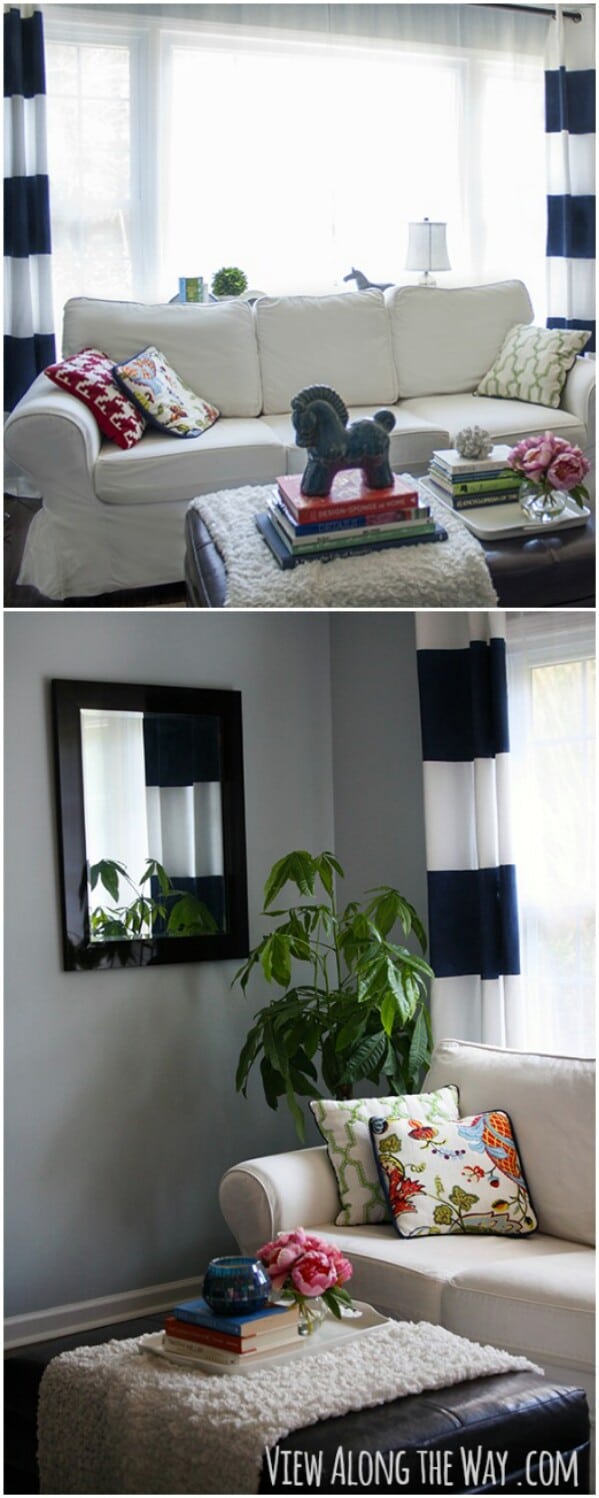 Washable Striped Curtains