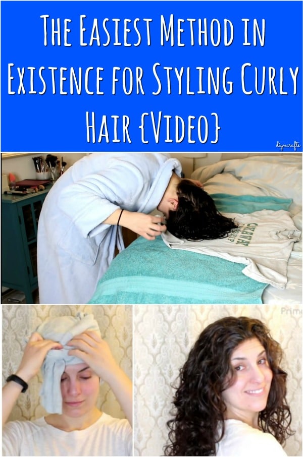 The Easiest Method in Existence for Styling Curly Hair {Video}