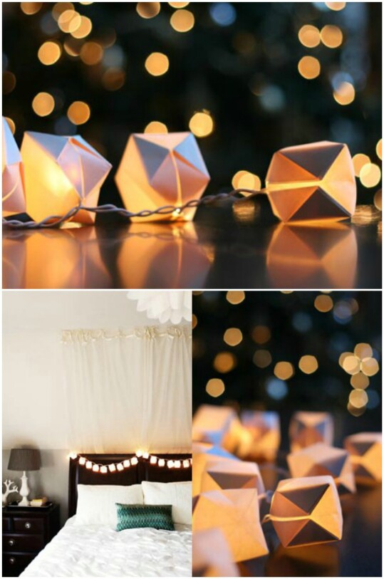 Paper Cube String Lights