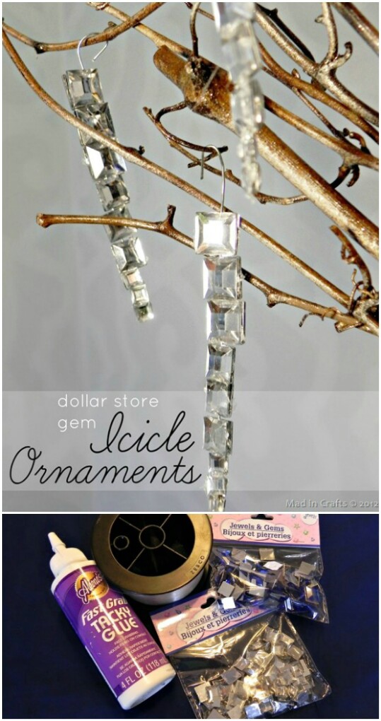 Gem Icicle Ornaments