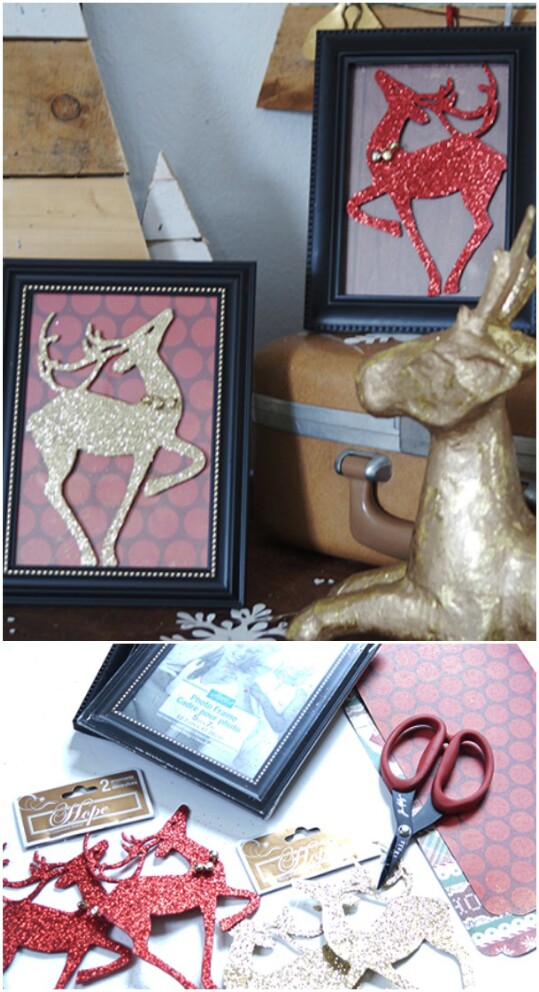 Framed Reindeer Silhouettes