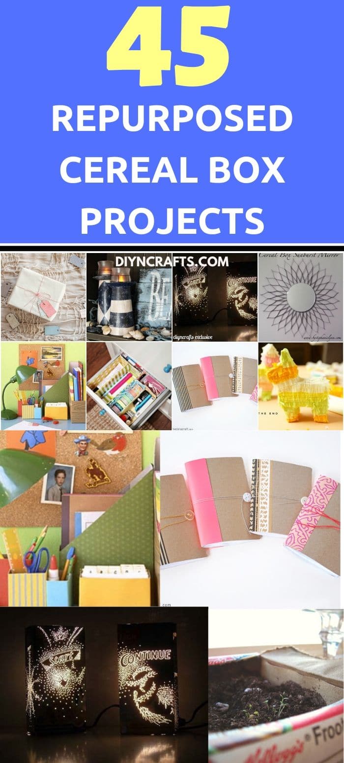 45 Amazingly Creative Repurposed Cereal Box Projects Diy Crafts
