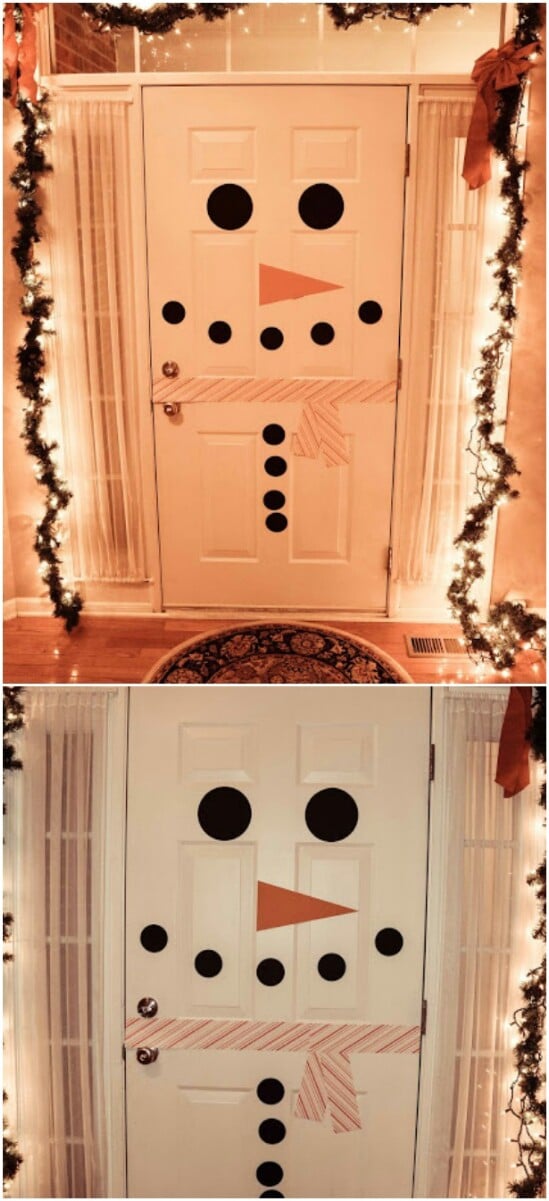 Snowman Entry Door