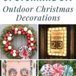 51 Stunning DIY Outdoor Christmas Decorations pinterest image.