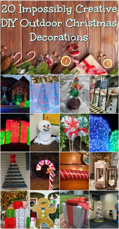 20 Impossibly Creative DIY Outdoor Christmas Decorations