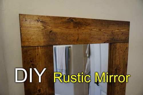 How to Make This Easy DIY Rustic Floor Mirror With Only Basic Tools {Video tutorial}