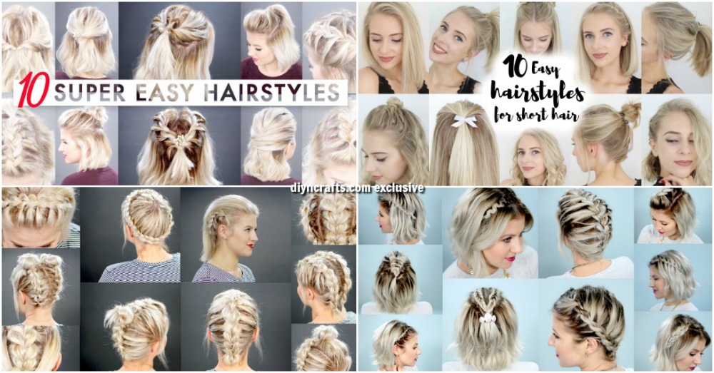 40 Effortlessly Stress Free Diy Hairstyles For Glamorous Short Hair Diy Crafts
