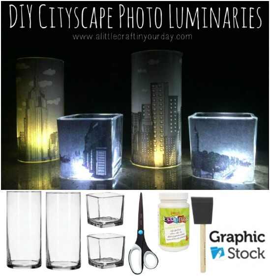 DIY Cityscape Luminaries