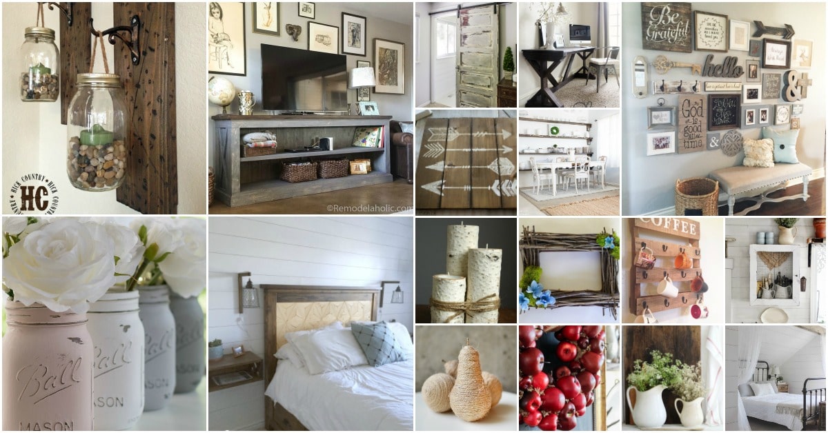 55 Gorgeous DIY Farmhouse Furniture and Decor Ideas For A ...