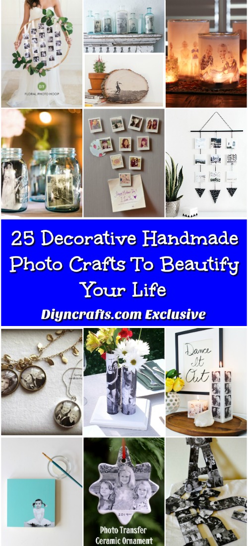25 Decorative Handmade Photo Crafts To Beautify Your Life {With tutorial links}