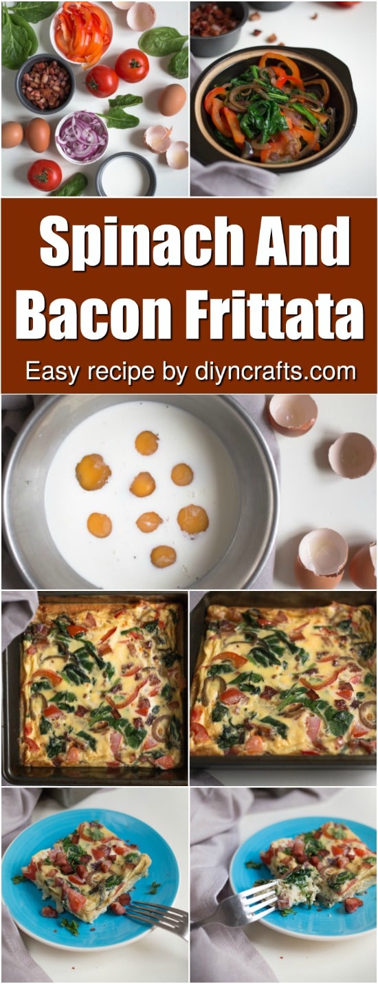 Wake Up To Deliciousness With This Spinach And Bacon Frittata