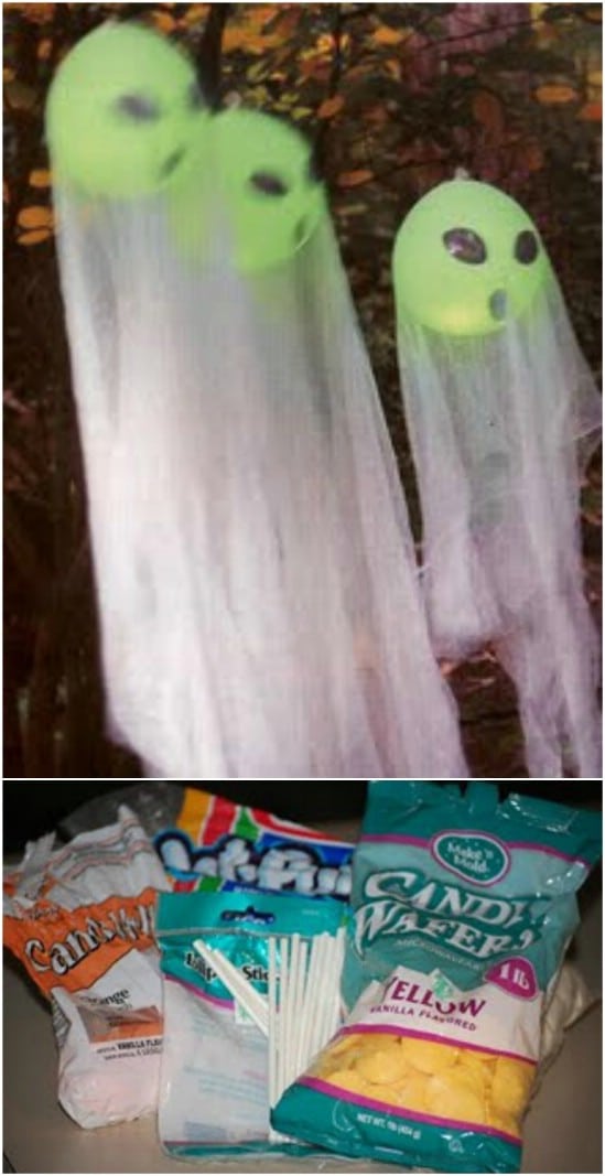 Spooky Glowing Ghosts - 25 Amazingly Fun Glow In The Dark DIY Projects For Kids
