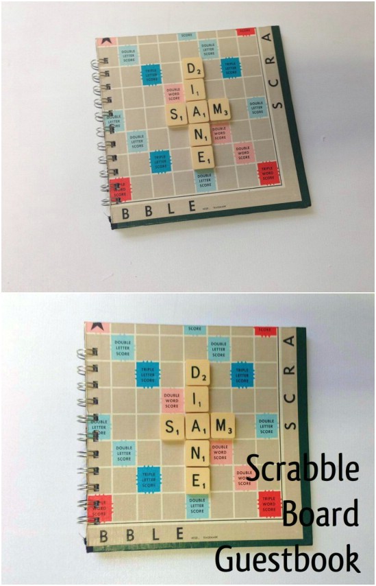 Scrabble Board Wedding Guest Book