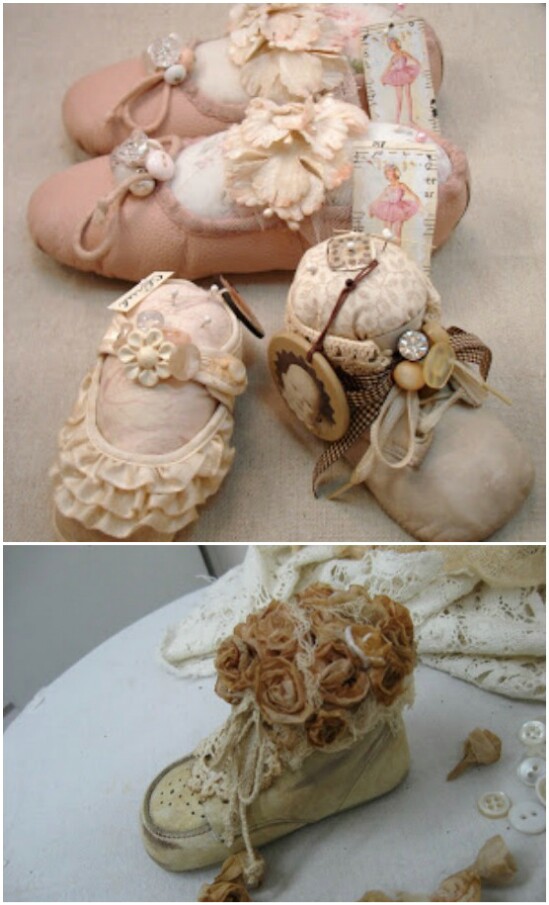 Baby Shoe Frame - 20 Adorably Creative Upcycling Projects To Repurpose Old Baby Clothes
