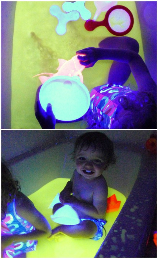 Glow In The Dark Bath Time Fun - 25 Amazingly Fun Glow In The Dark DIY Projects For Kids