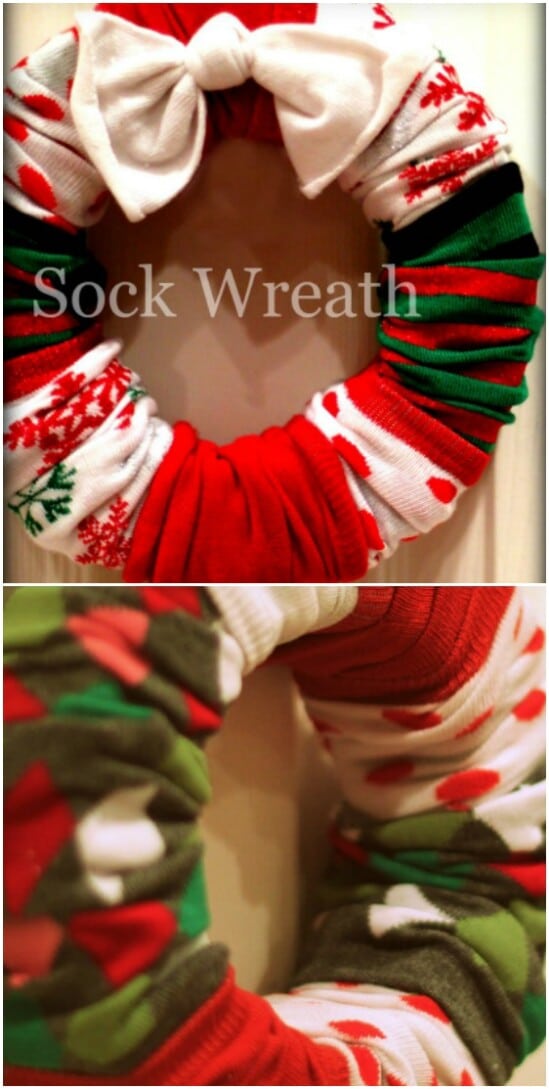 Easy DIY Sock Wreath