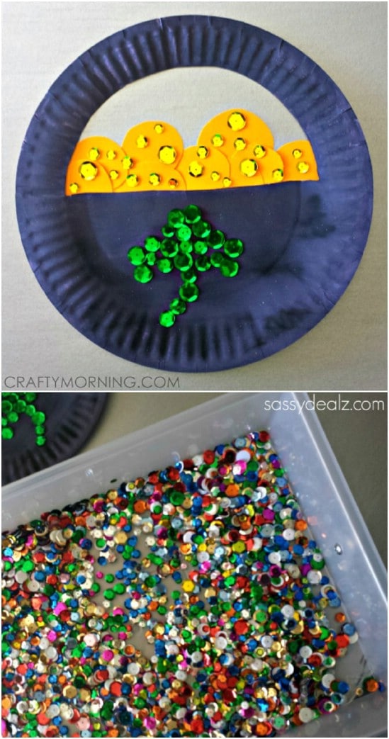 Pot Of Gold Paper Plate Craft