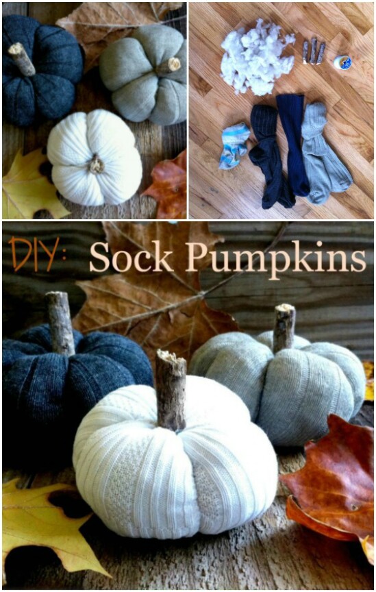 DIY Sock Pumpkins