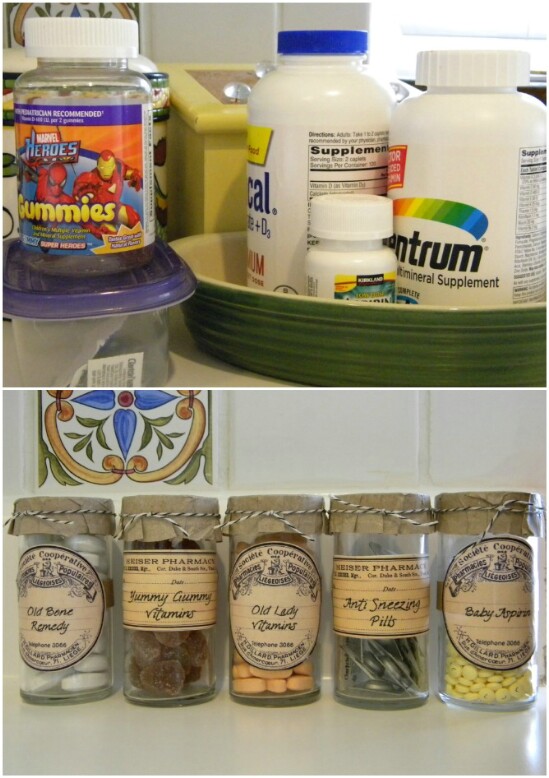 Vitamin Organizers - 30 Mind Blowing DIY Mason Jar Organizers You’ll Want To Make Right Away