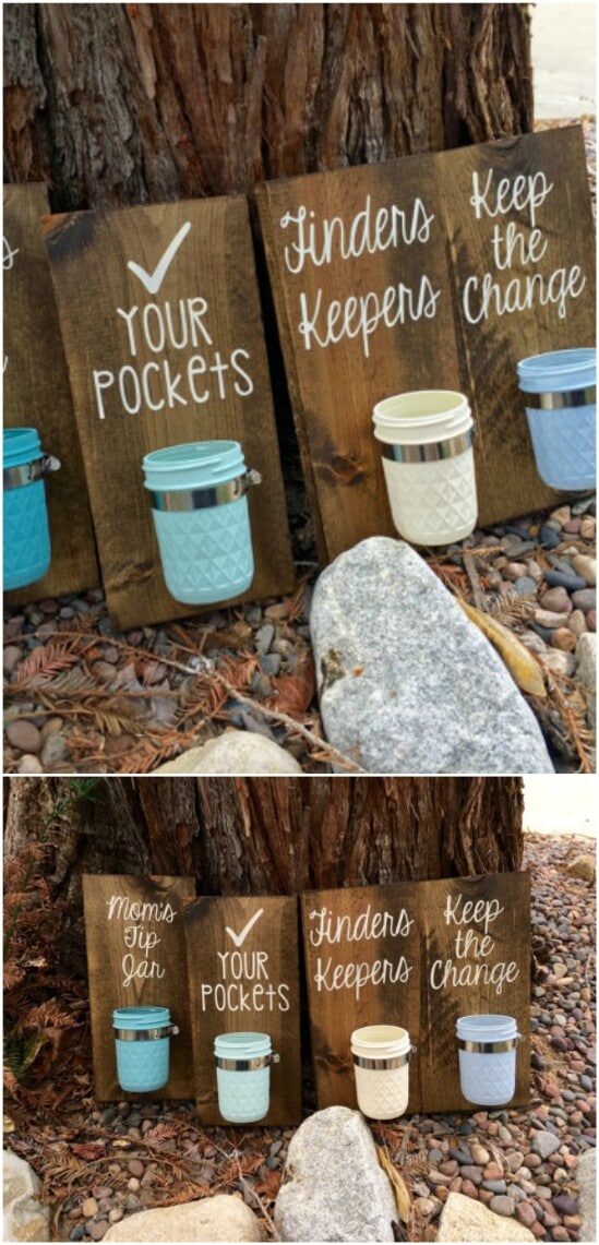 Laundry Room Coin Keepers - 30 Mind Blowing DIY Mason Jar Organizers You’ll Want To Make Right Away