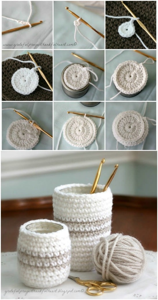 Crochet Jar Cozies