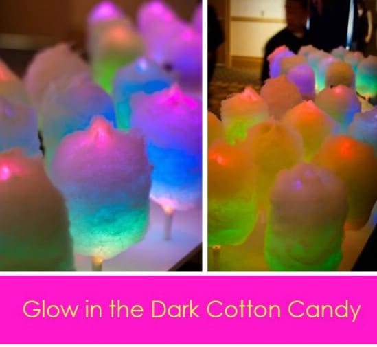 Glow In The Dark Cotton Candy - 25 Amazingly Fun Glow In The Dark DIY Projects For Kids