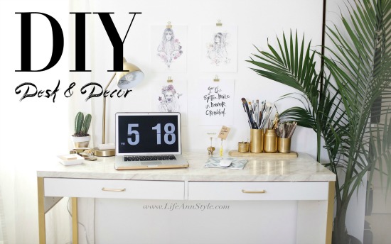 5 Easy Projects to Transform and Organize Your Desk + IKEA Hacks