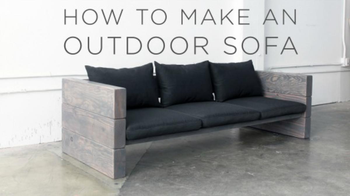 Easy diy outdoor sofa.