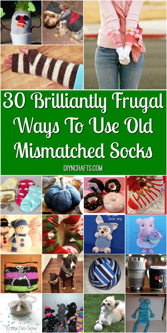 30 Brilliantly Frugal Ways To Use Old Mismatched Socks