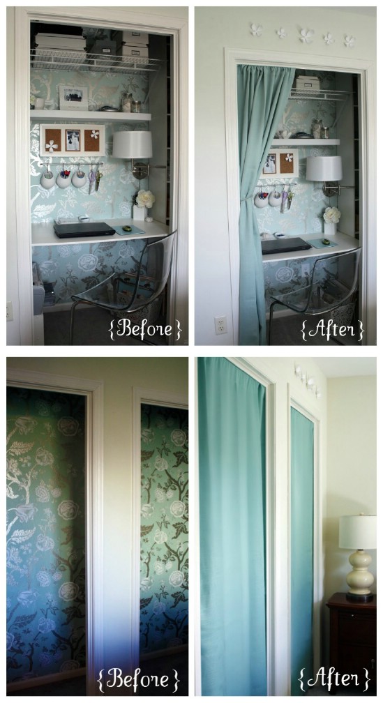Colorful And Easy DIY Closet Doors