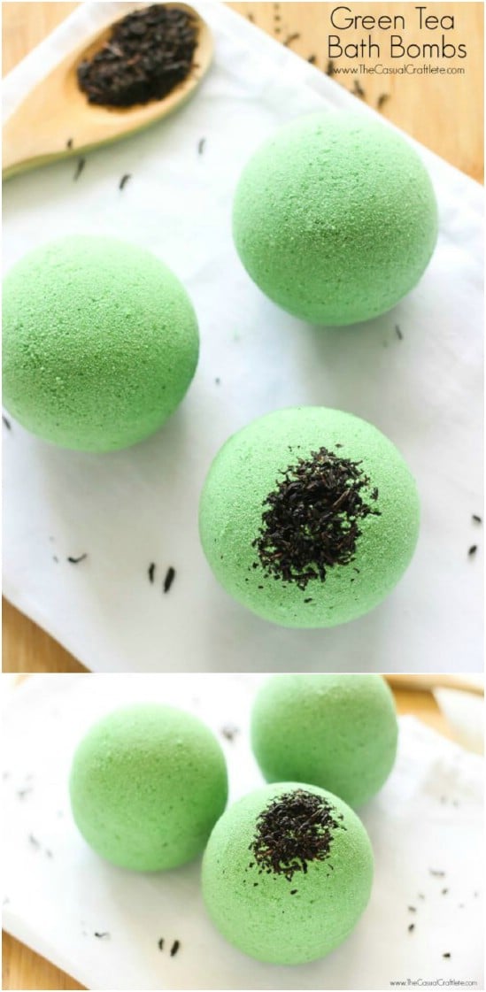 Green Tea DIY Bath Bombs