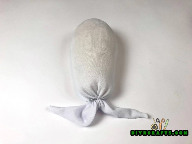 Step 2 - How to Make an Adorable Easter Bunny Out of an Old Sock {Video tutorial}