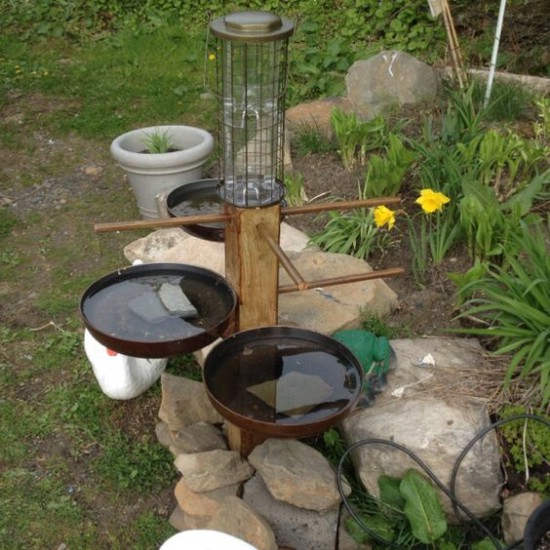 DIY Garden Bird Bath