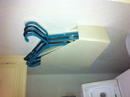 Genius Laundry Room Hanger Holder
