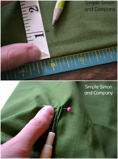 Pinning A Button Hole