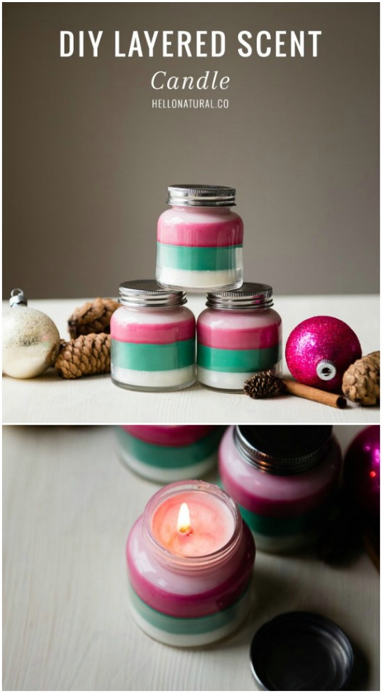Homemade Holiday Multi-Scented Candles