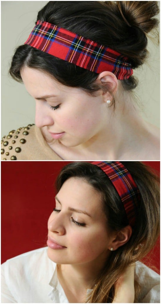 Gorgeous DIY Flannel Headband