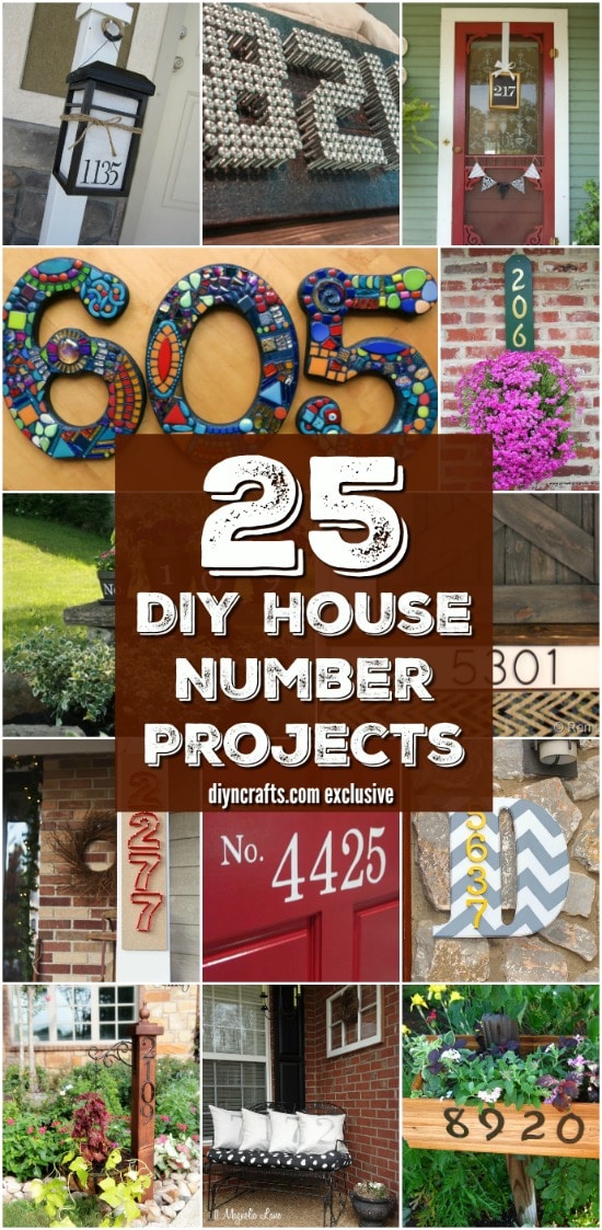 25 Creative And Unique Projects For Beautifully Displaying House Numbers