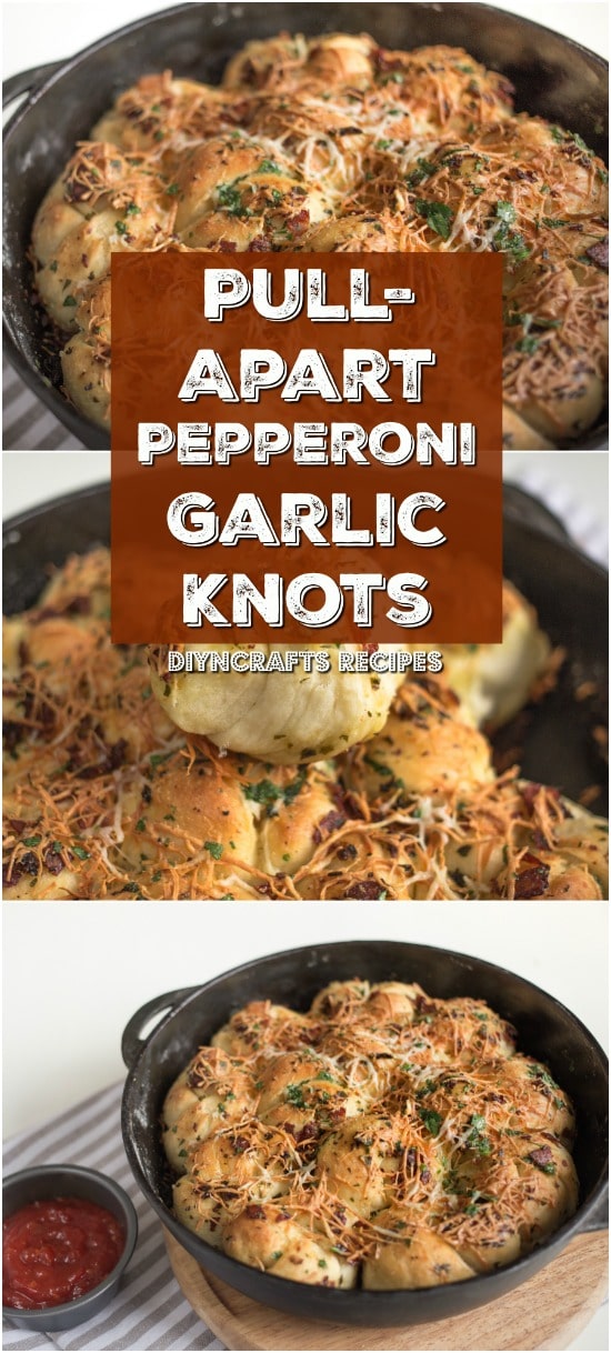 Pull-Apart Pepperoni Garlic Knots Are The Ultimate Appetizer {DIYnCrafts Recipes}
