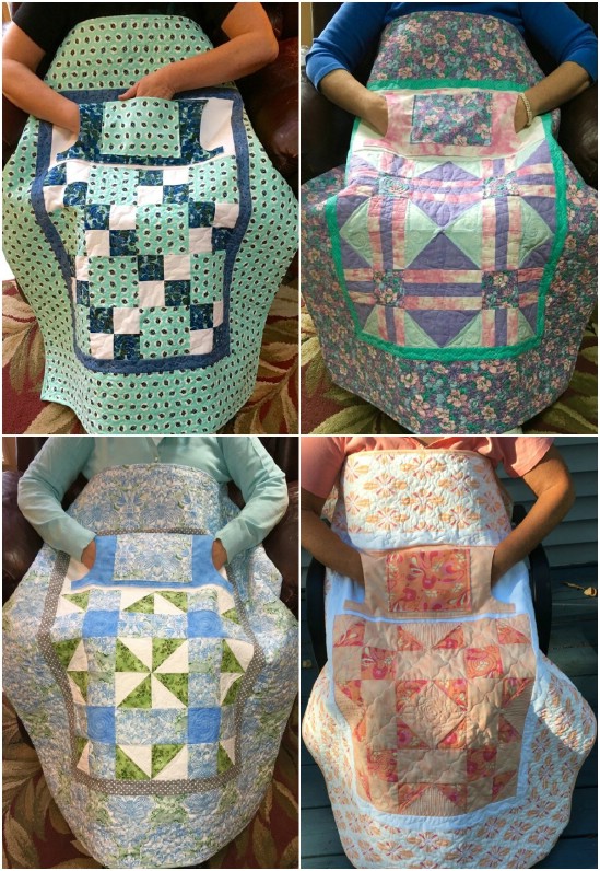 Keep nursing home residents warm with a handmade lap quilt.