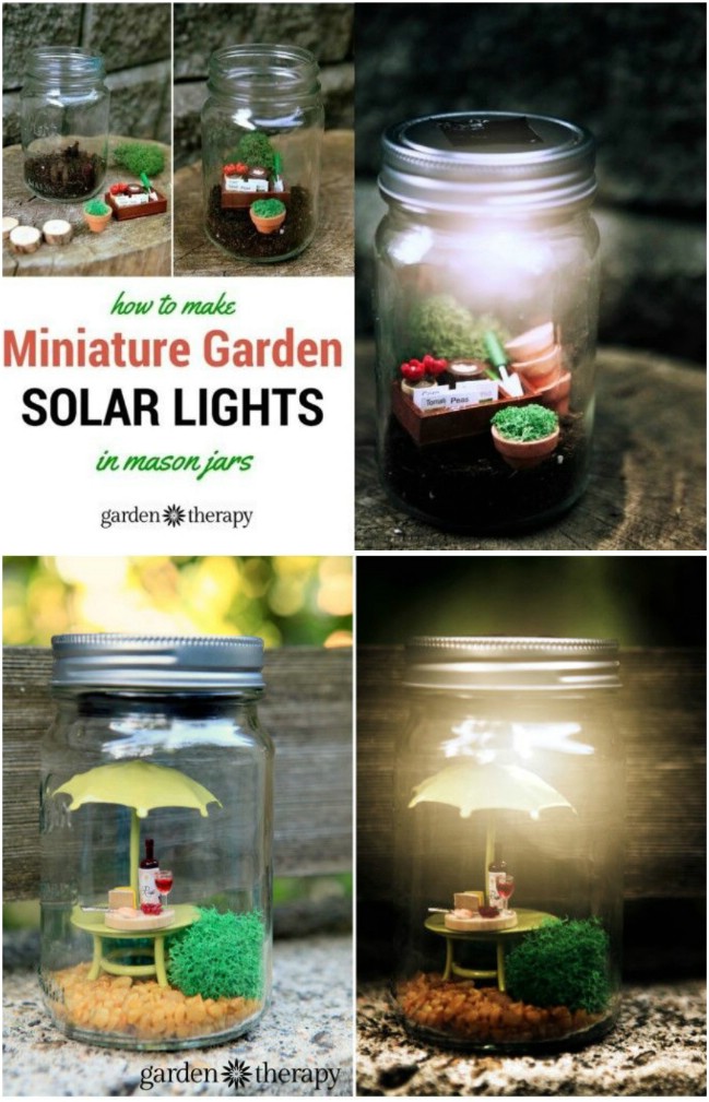 DIY Miniature Fairy Solar Jars