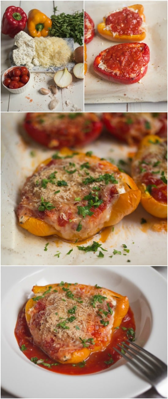 Yummy Three Cheese Stuffed Peppers Are A Wonderful Italian Meal In One Dish