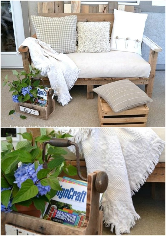 Repurposed Pallet Sofa