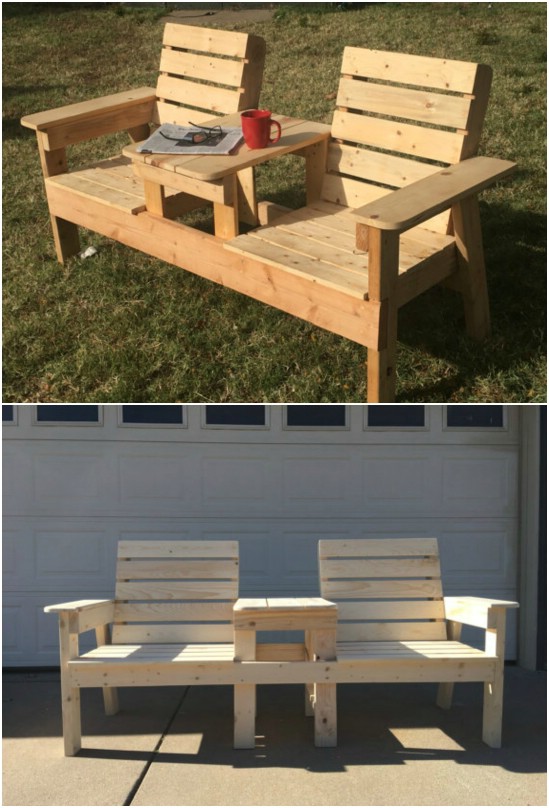 Reclaimed Pallet Double Chair