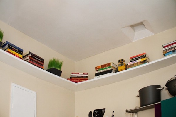 Add Shelves Along The Ceiling