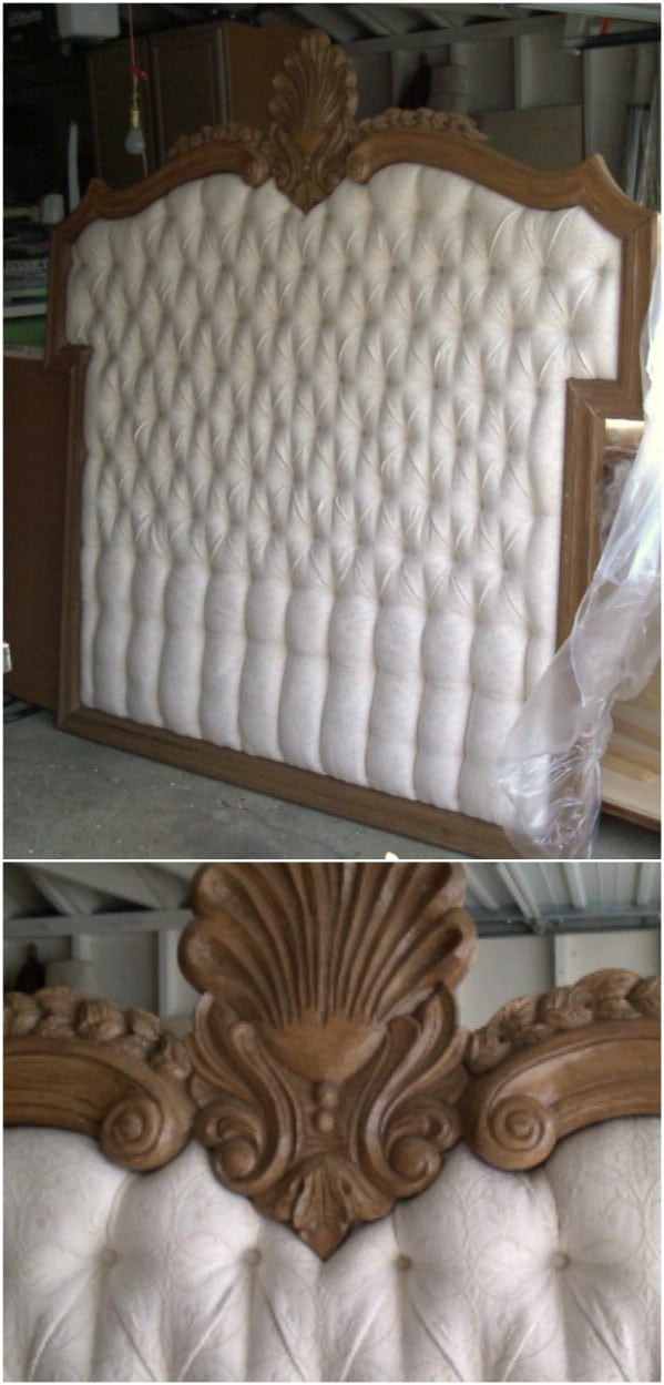 Repurposed Mirror Headboard