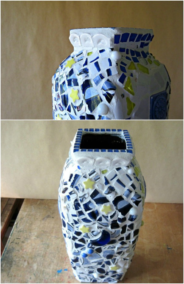 Repurposed China Covered Vase