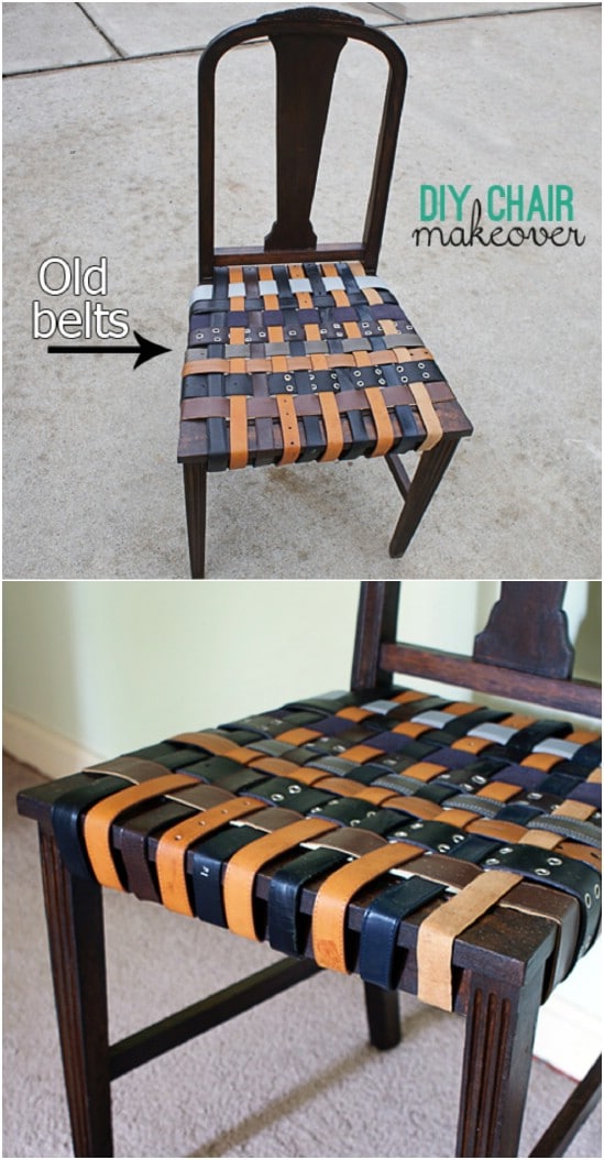 DIY Belted Chair