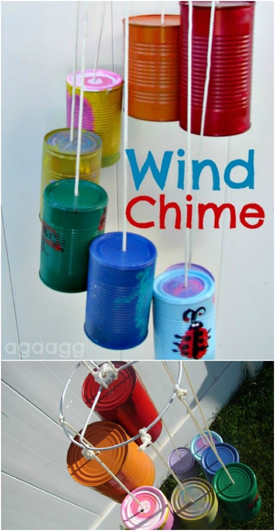 Upcycled Tin Can Wind Chime